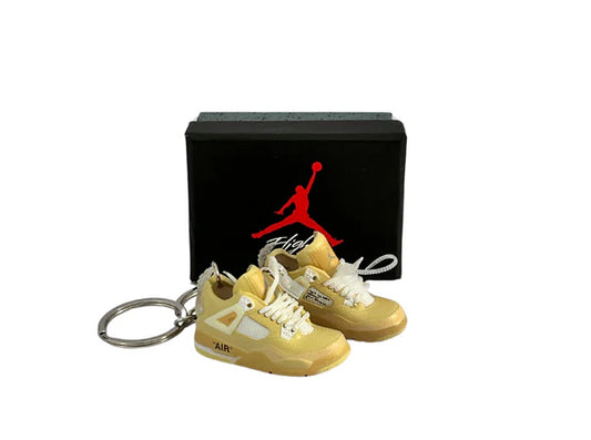 PORTACHIAVI SNEAKERS JORDAN 4 X OFF-WHITE SAIL