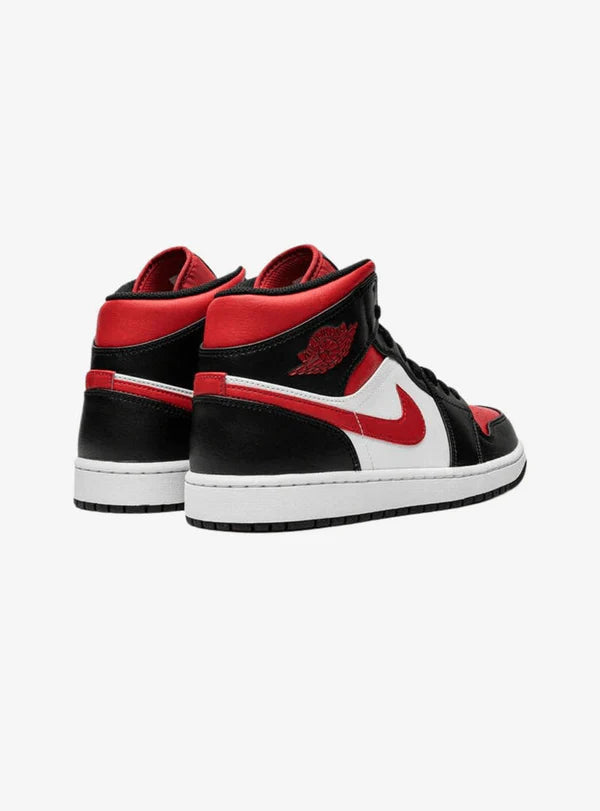 Jordan 1 Mid White Black Red